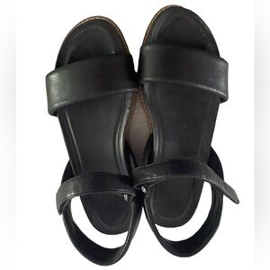 Franco Sarto Black Sandals Minimalist Design
